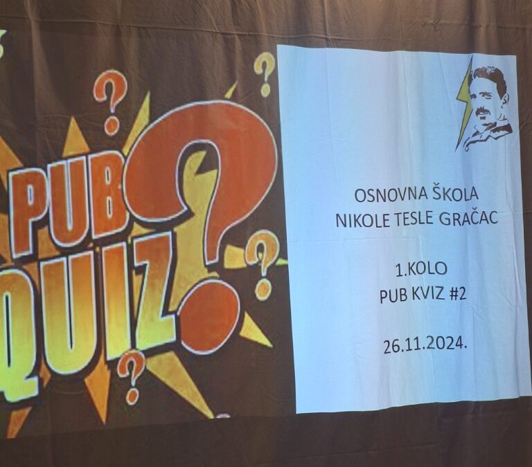 Druga sezona PUB kviza OŠ Nikole Tesle