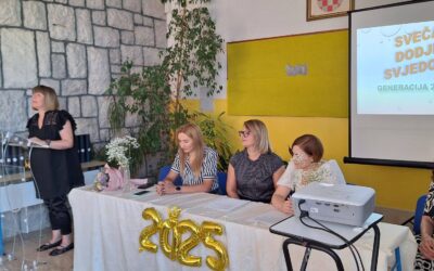 Svečana podjela svjedodžbi učenicima osmih razreda (generacija 2017.-2025.)