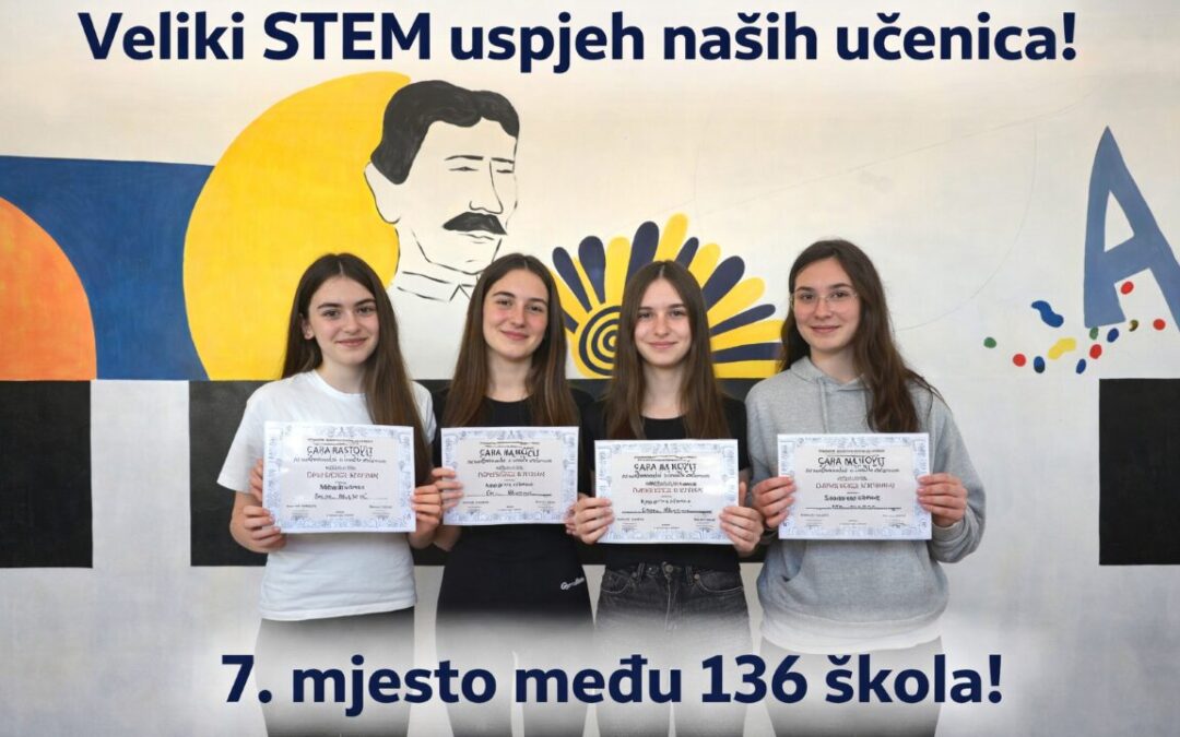 Izvanredan uspjeh naših učenica na STEM natjecanju